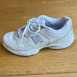 New Balance Women’s WC655 Tennis Shoe White/Silver Size 6